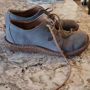 Born Gray/Blue Leather Shoes